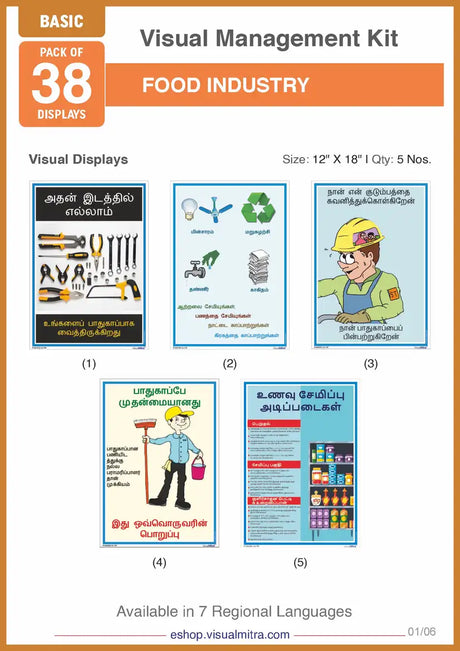 Basic Kit- Food Industry Visual Management Kit