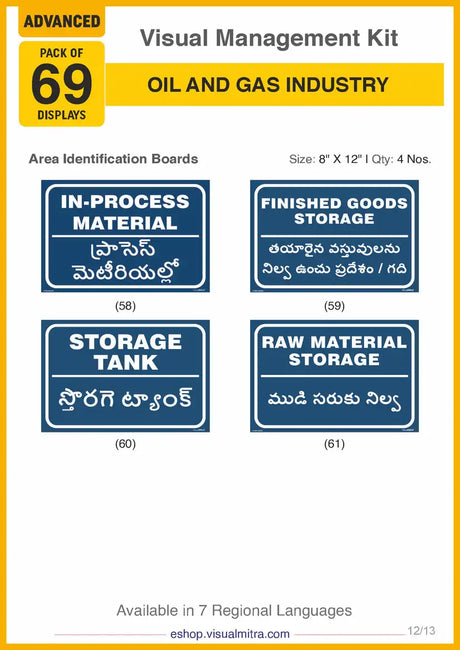Advanced Kit - Oil & Gas Industry Visual Management Kit