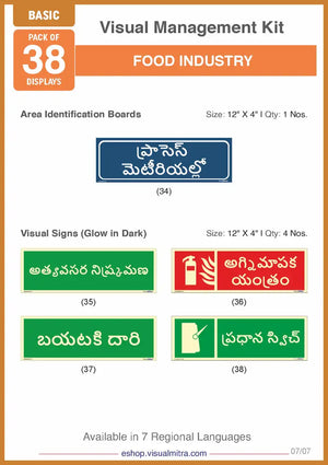 Basic Kit- Food Industry Visual Management Kit