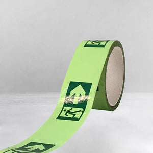 VisualMitra Autoglow Floor Tape - Exit Direction with Arrow.