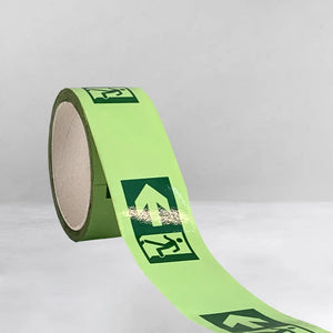 VisualMitra Autoglow Floor Tape - Exit Direction with Arrow.