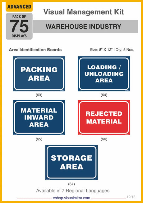 Advanced Kit - Warehouse  Industry Visual Management Kit