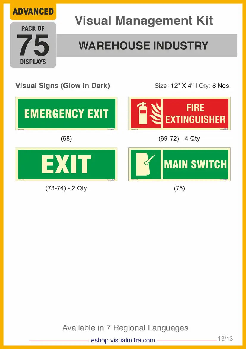 Advanced Kit - Warehouse  Industry Visual Management Kit