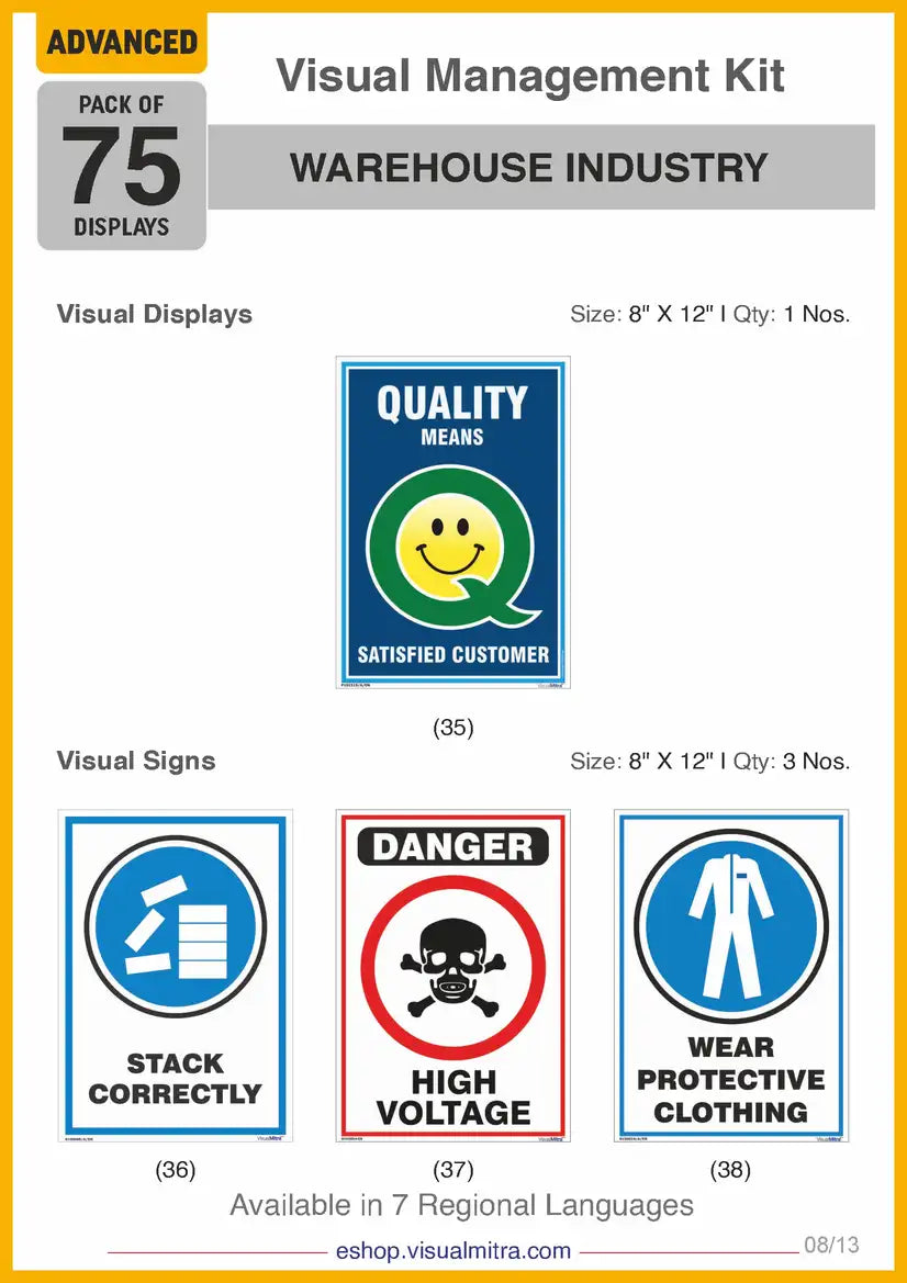 Advanced Kit - Warehouse  Industry Visual Management Kit
