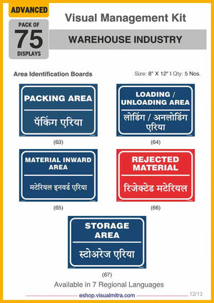 Advanced Kit - Warehouse  Industry Visual Management Kit