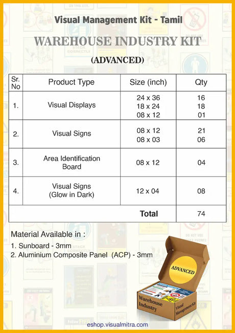 Advanced Kit - Warehouse  Industry Visual Management Kit